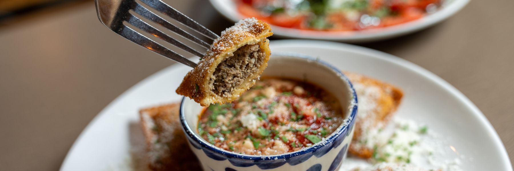Anthonino’s Taverna serves classic toasted ravioli on The Hill St Louis.