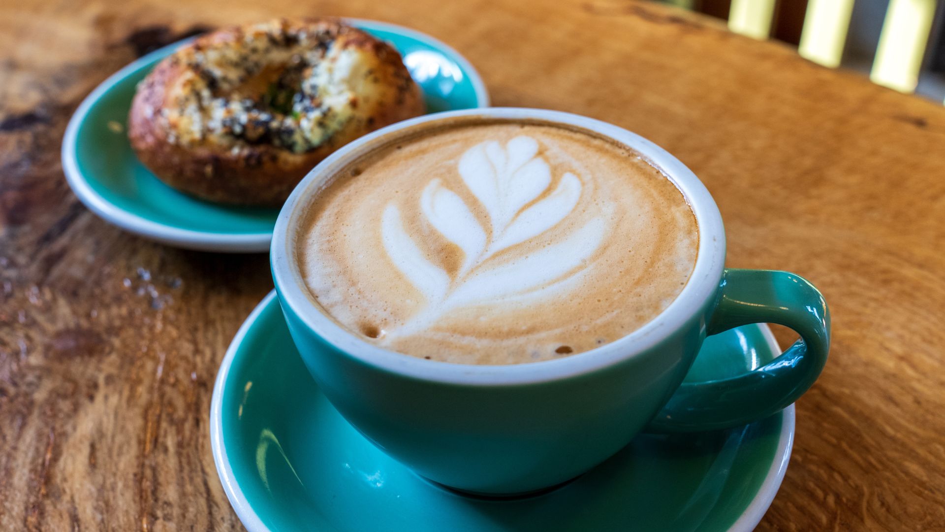 Maypop Coffee and Garden Shop serves hot coffee and fresh pastries.