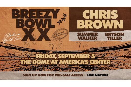 Chris Brown performs live at The Dome on September 5, 2025.