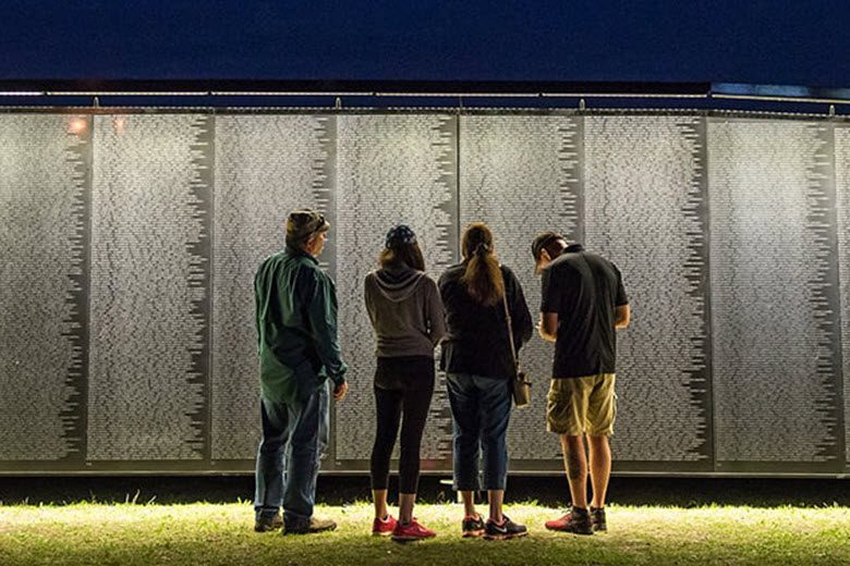 The Wall That Heals at Jefferson Barracks Park.